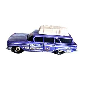 Matchbox 2016 '59 Chevy Wagon Wide West Purple‎ Loose MBX Wagons Diecast